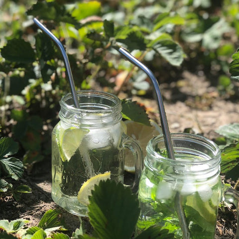 Yummii Yummii Stålsugerør 6-pak Kombi Reusable Straws Stainless Steel 18/8