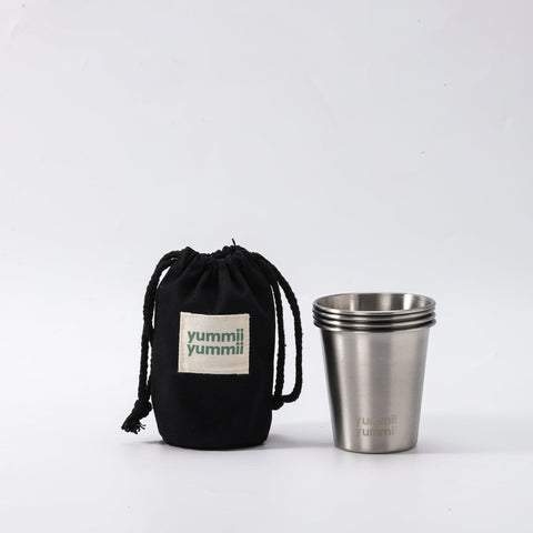 Rustfri stålkopper - 4 stk. (300 ml)