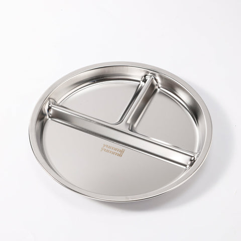 Tallerkener i rustfrit stål - 4 stk.