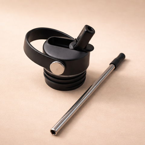 Låg og sugerør til 1000 ml