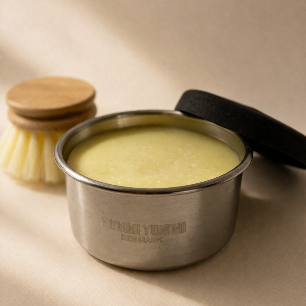 Fast opvaskesæbe fra Yummii Yummii - naturlig sæbe med kokosolie, olivenolie og rapsolie, 90 ml