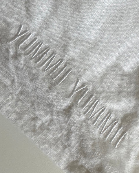 Yummii Yummii Pillow case Beddings White