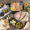 Bento Large 1 i rustfrit stål 18/8 til picnic med brød, ost, oliven og kage fra Yummii Yummii