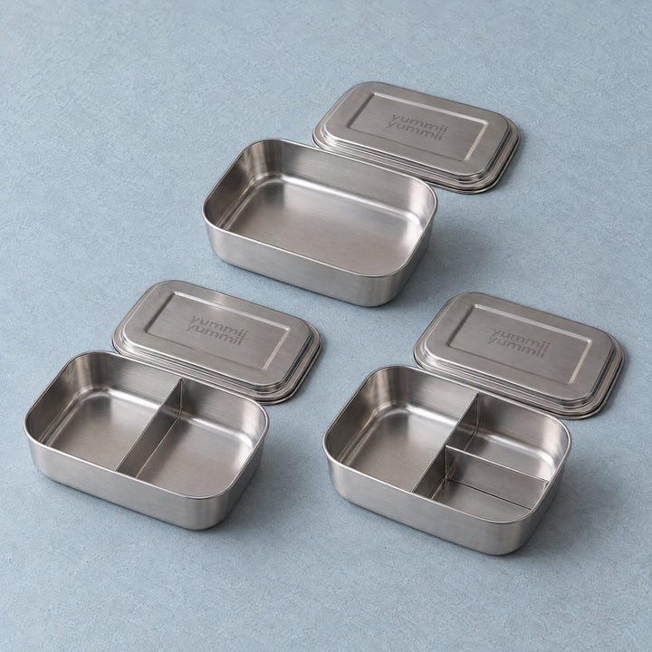 Bento Large Pakke – Sæt med 3 store madkasser (1, 2 & 3 rum)
