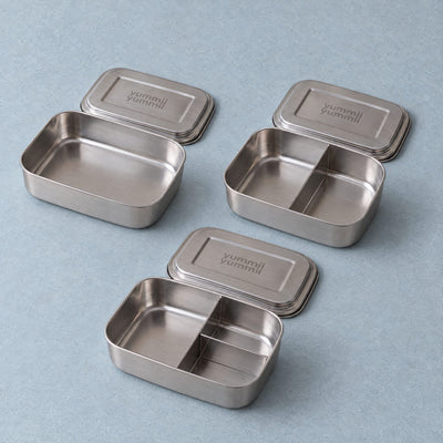 Bento Medium+ Pakke – Sæt med 3 madkasser (1, 2 & 3 rum)