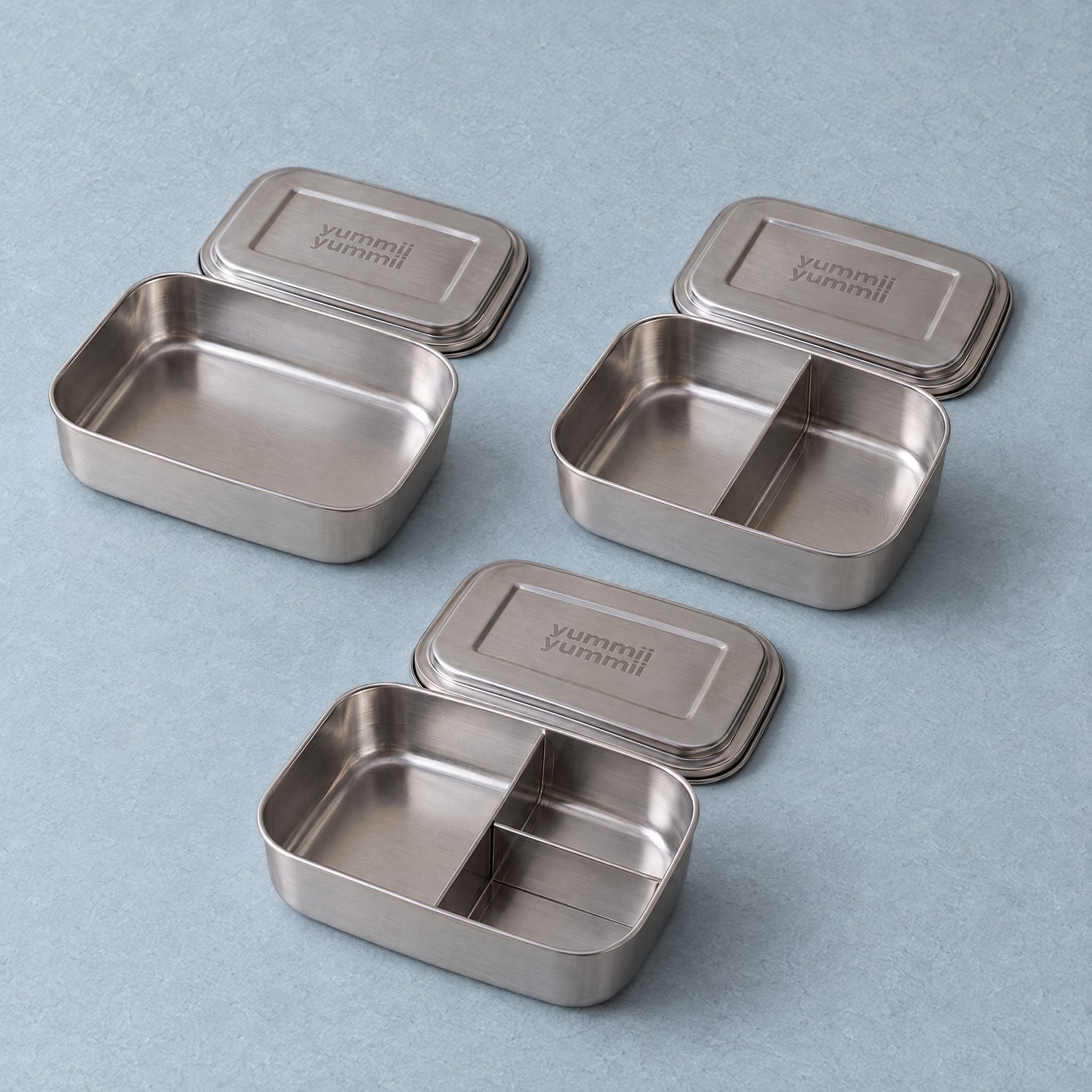 Bento Medium+ Pakke Sæt med 3 madkasser (1, 2 & 3 rum)