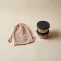 Bento Rounds X-Small i rustfrit stål 18/8 2 stk. stablet med lys netpose i bomuld fra Yummii Yummii