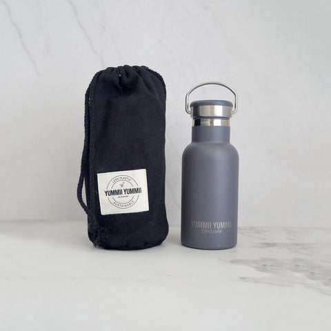 Yummii Yummii Charcoal Thermobottle Small Thermo Bottles Stainless Steel 18/8