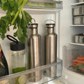 Yummii Yummii Termoflaske med sort bambus låg - 1000 ml Thermo Bottles Stainless Steel 18/8