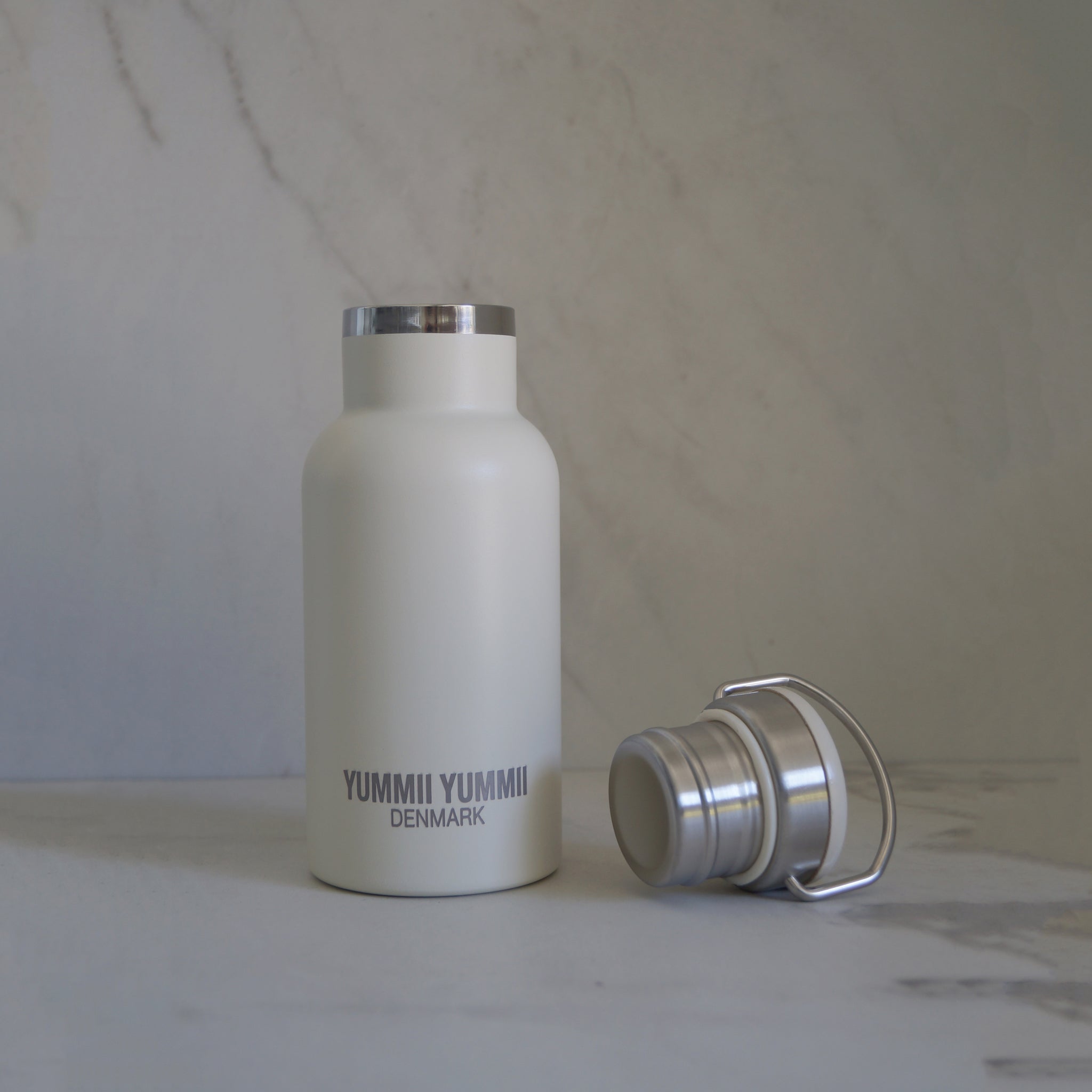 Pearl White Thermobottle Small billede