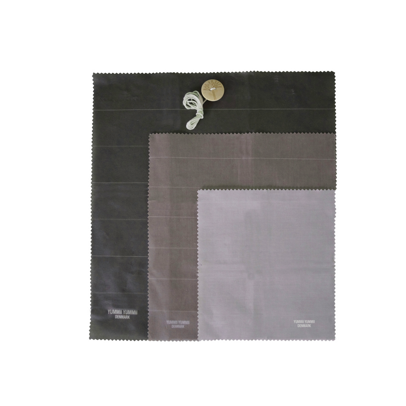 Bivokspapir Earth Tones - Firkantet, 3 stk.
