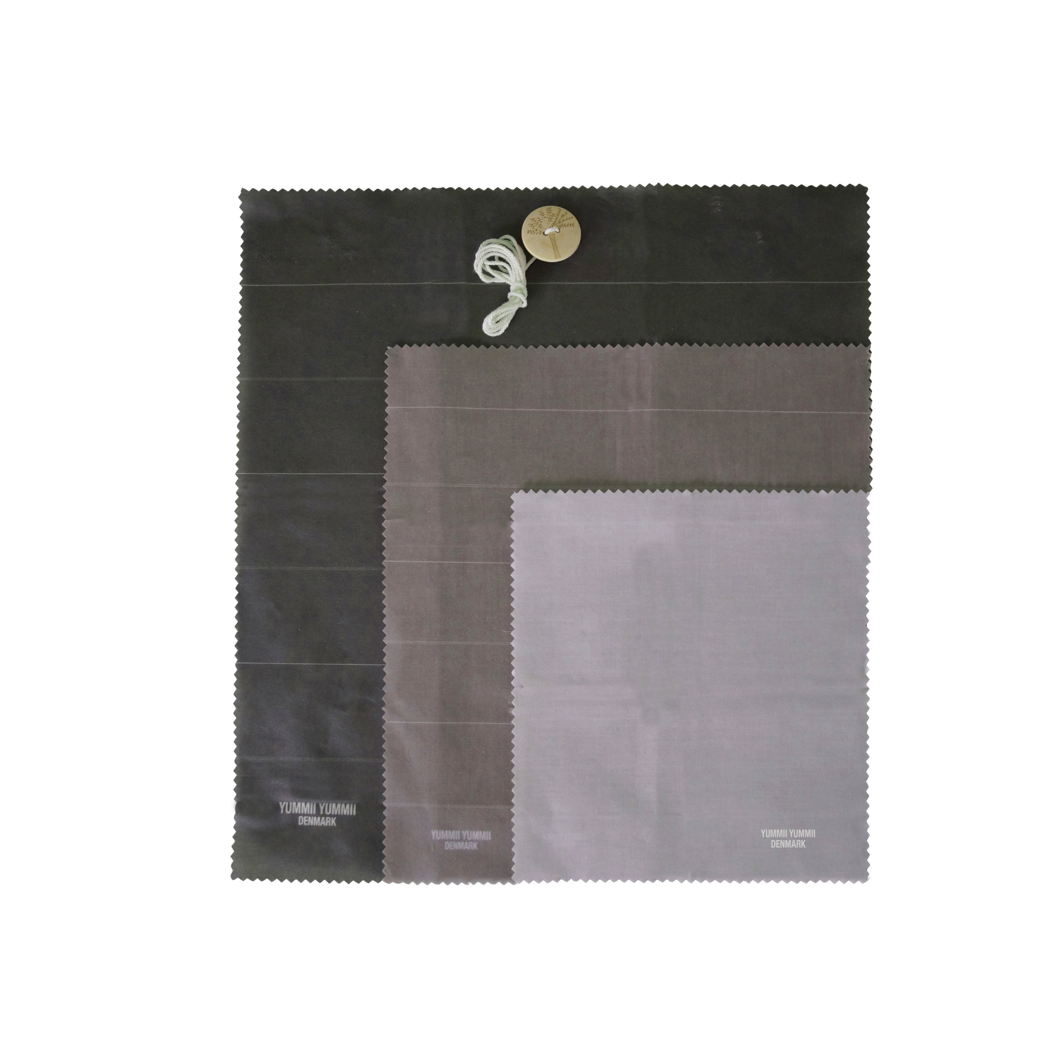 Beeswax wrap Earth Tones Square - 3 pcs. set