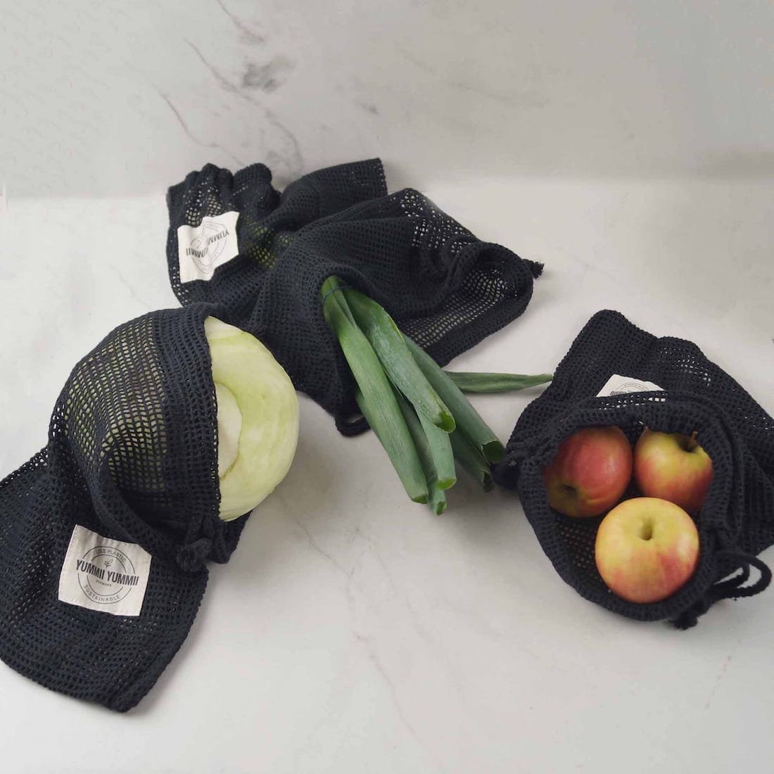 Yummii Yummii Genanvendelige grøntsagsnet Accessories Black