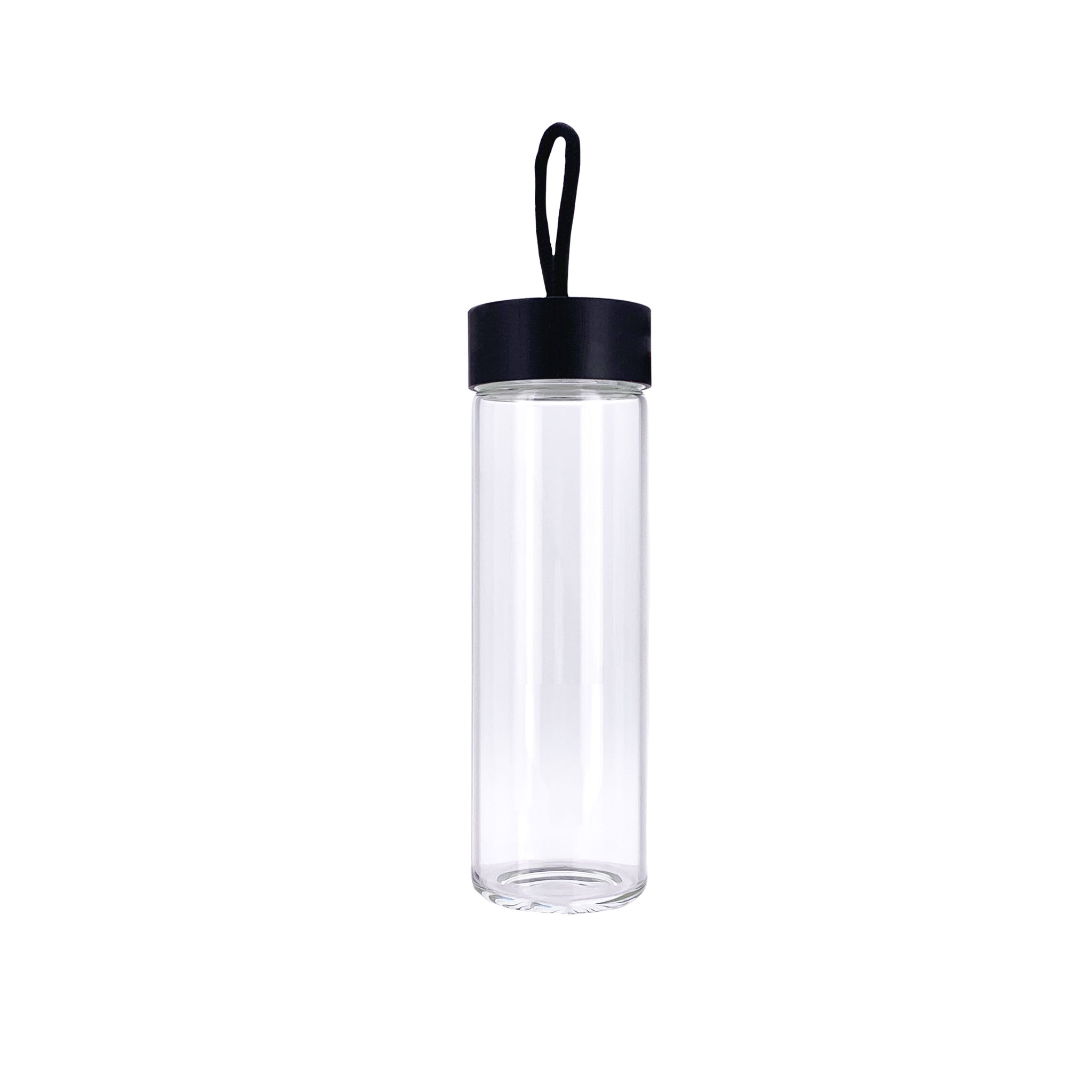 Vandflaske i Glas 600 ml - Sort
