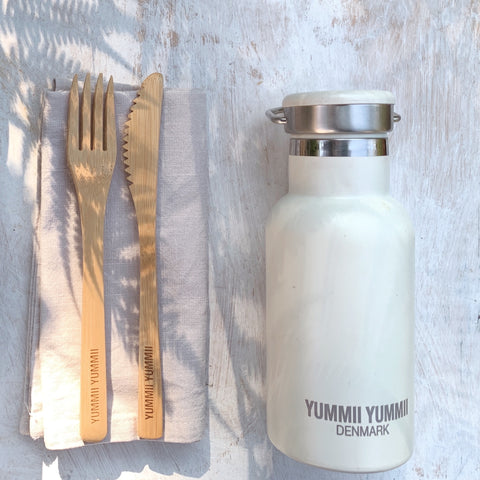 Yummii Yummii Pearl White Thermobottle Small Thermo Bottles Stainless Steel 18/8