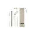 Yummii Yummii Stålsugerør 6-pak Kombi Reusable Straws Stainless Steel 18/8