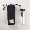 Yummii Yummii Thermo Bottle with Tea Infuser - Black Glass Bottles Borosilicate Glass